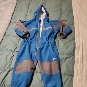 Oaki Celestial Blue and Gray Rain Suit